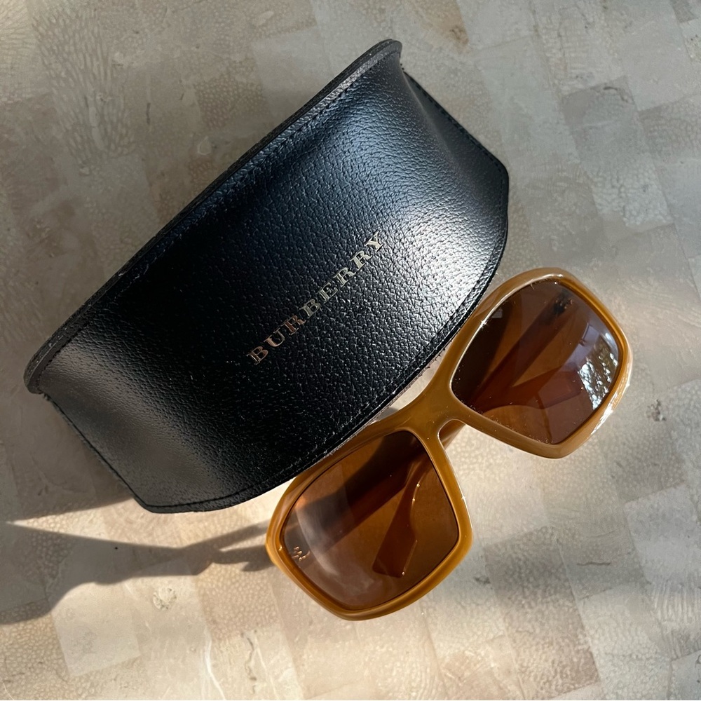 Burberry Sunglasses Shield Wrap Shades Opal Vintage Luxury Designer 2000s y2k